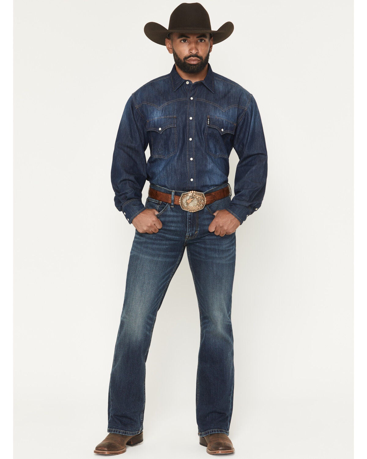 Men's RANK 45 Roughstock Rockford Wash Brock Relaxed Bootcut Performa