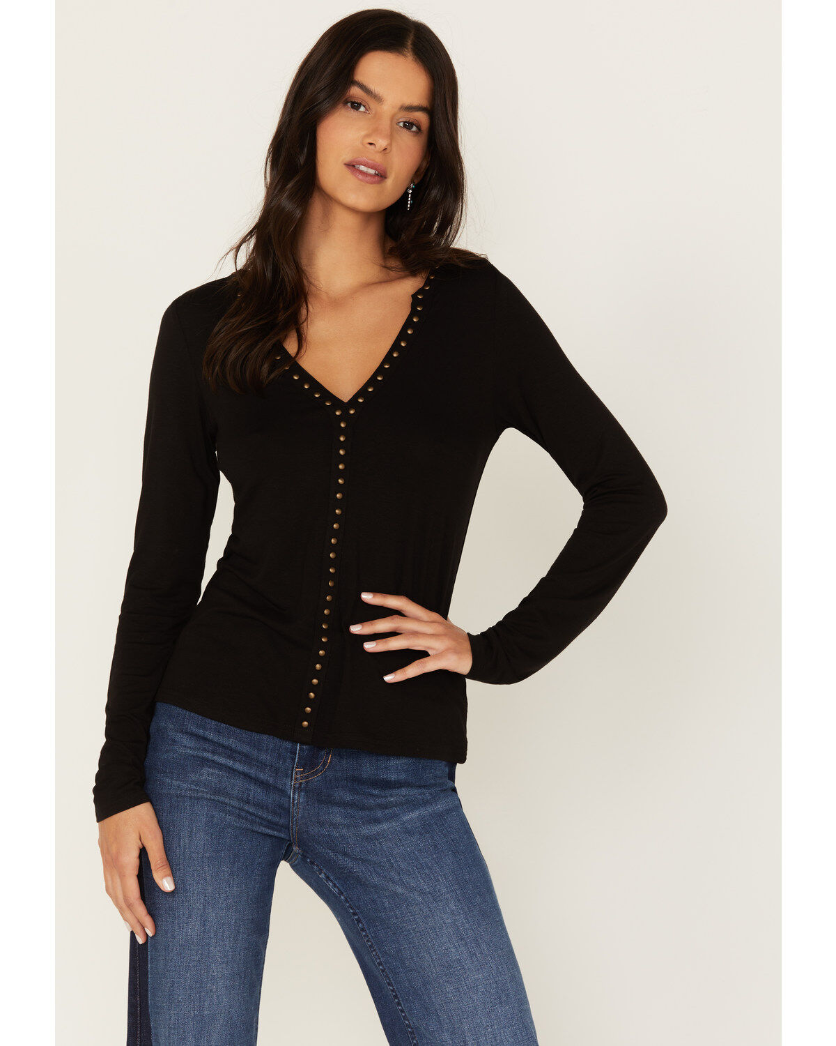 Women's Idyllwind Quitman Studded Henley Shirt
