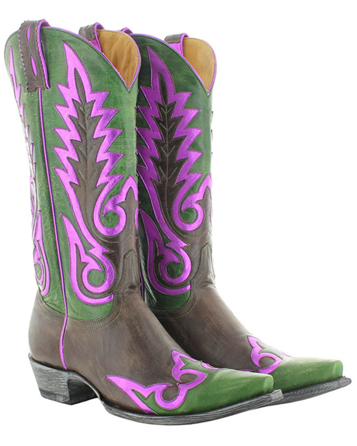 Women's Old Gringo Nevada Overlay Western Boots - Snip Toe