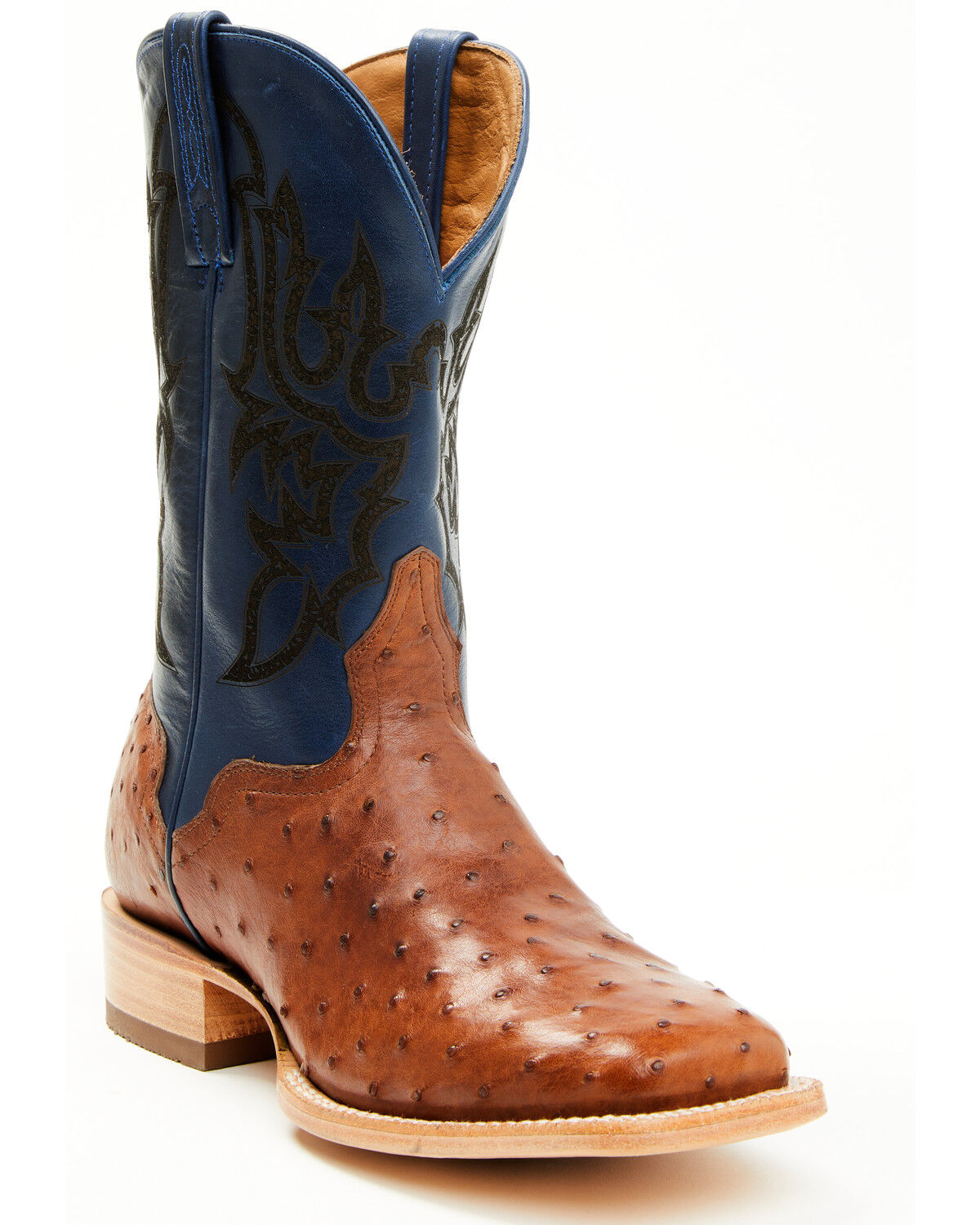 Men's El Dorado Exotic Ostrich Western Boots - Broad Square Toe
