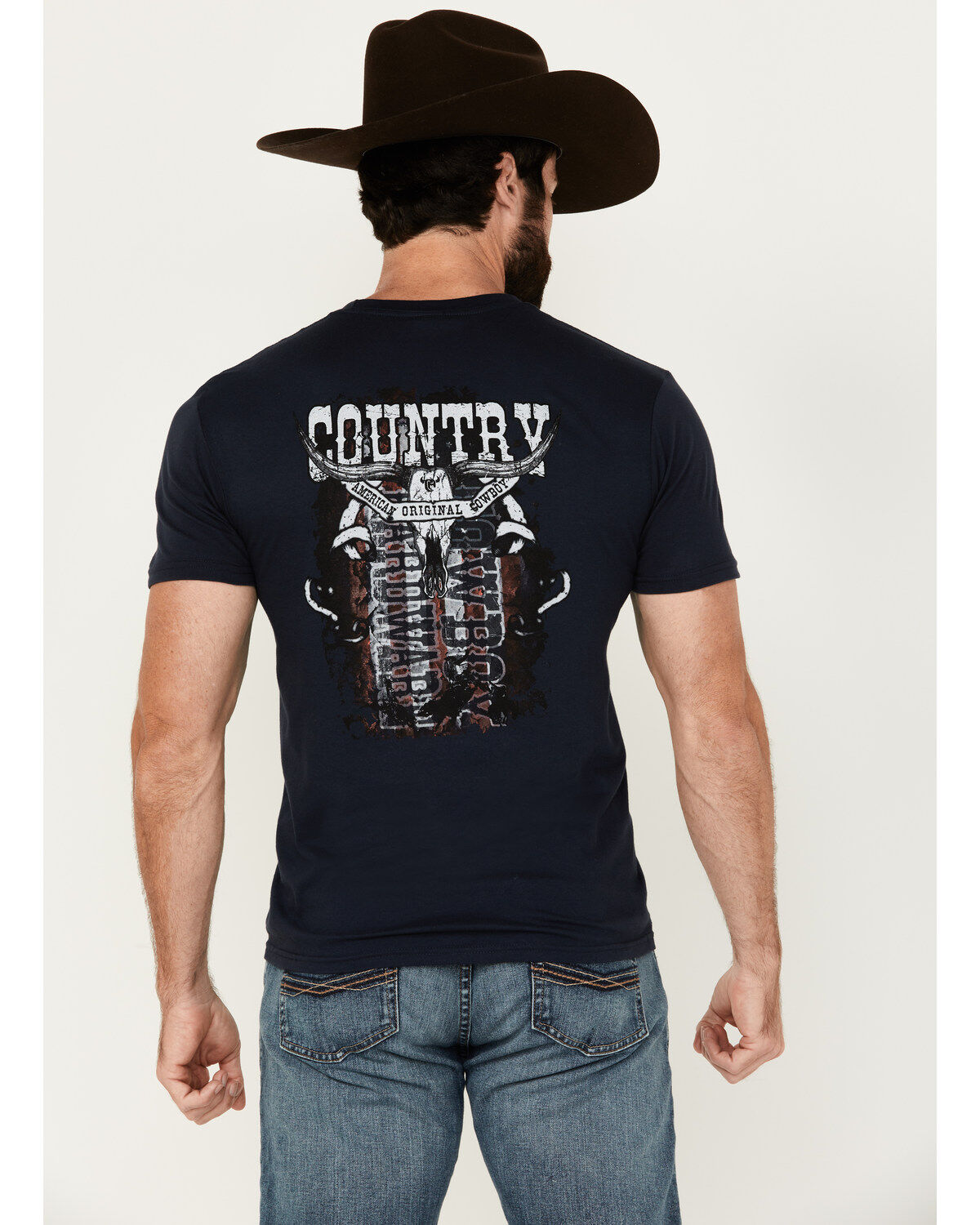 Men's Cowboy Hardware Country Cowboy Short Sleeve T-Shirt