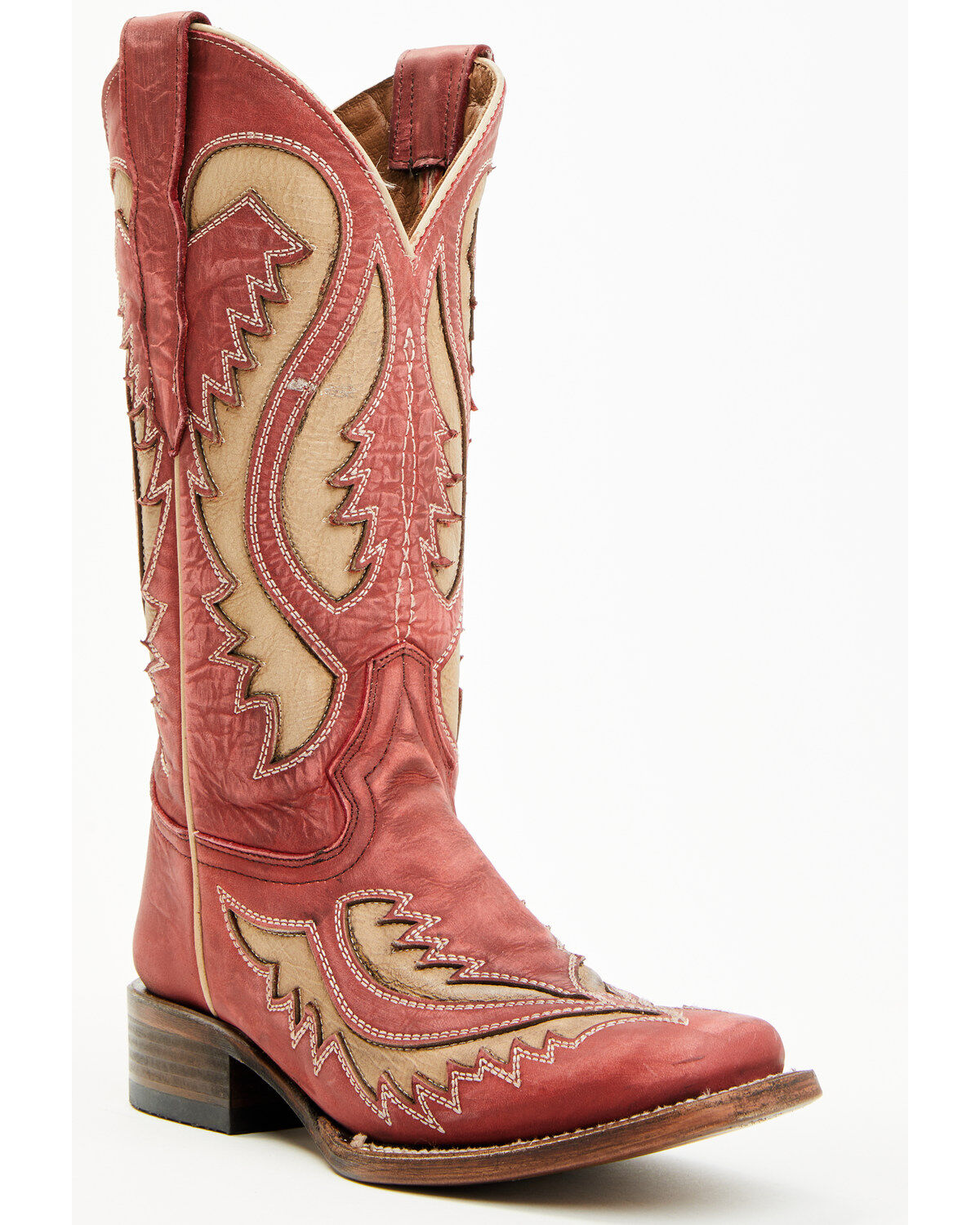 Women's Circle G Inlay Western Boots - Square Toe
