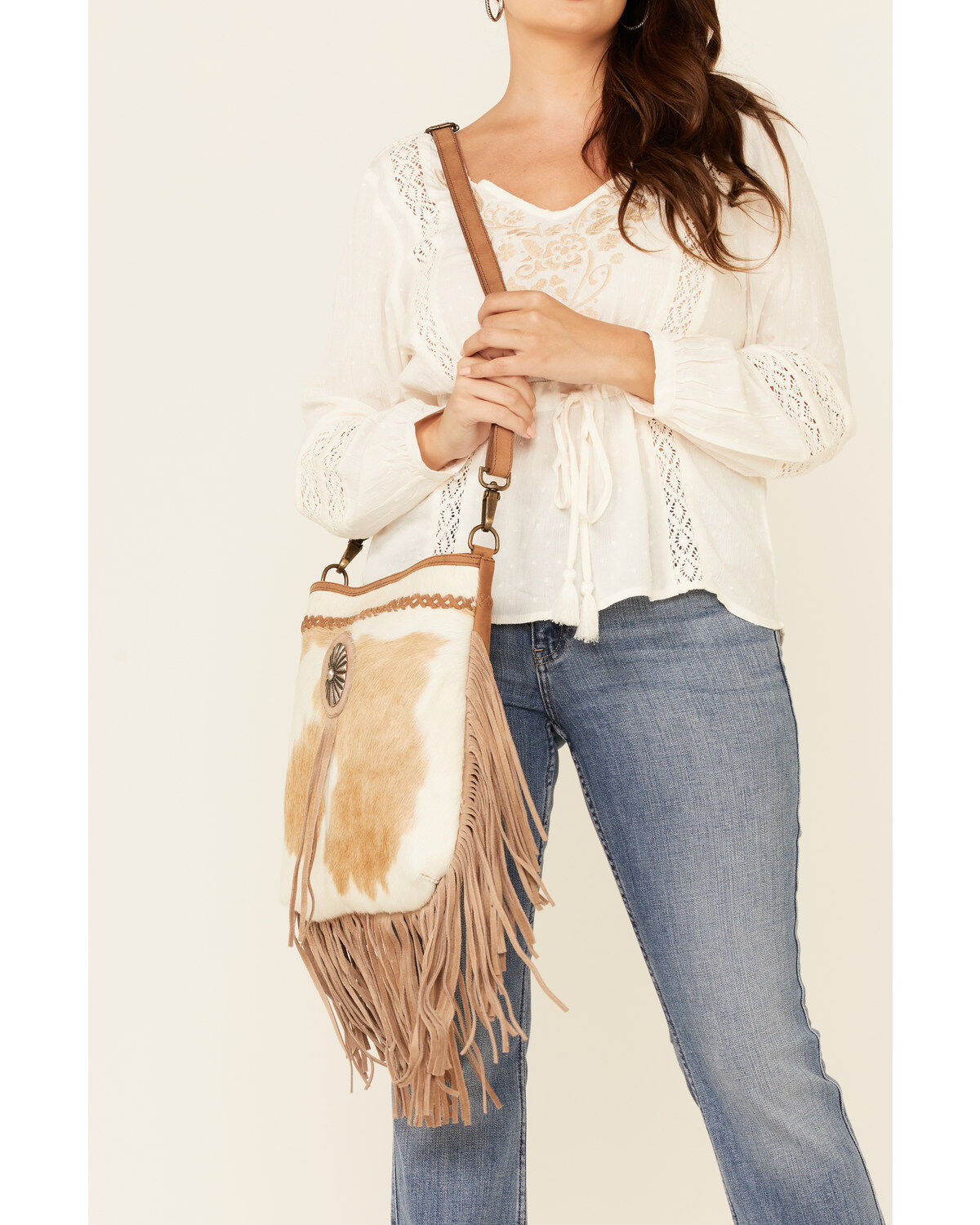 Women's Idyllwind Cosmic Cowgirl Cowhide Fringe Bag