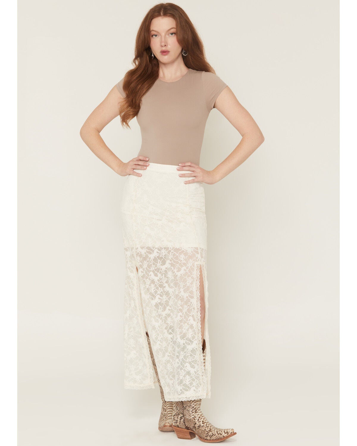 Women's Idyllwind Palomino Horse Lace Midi Skirt