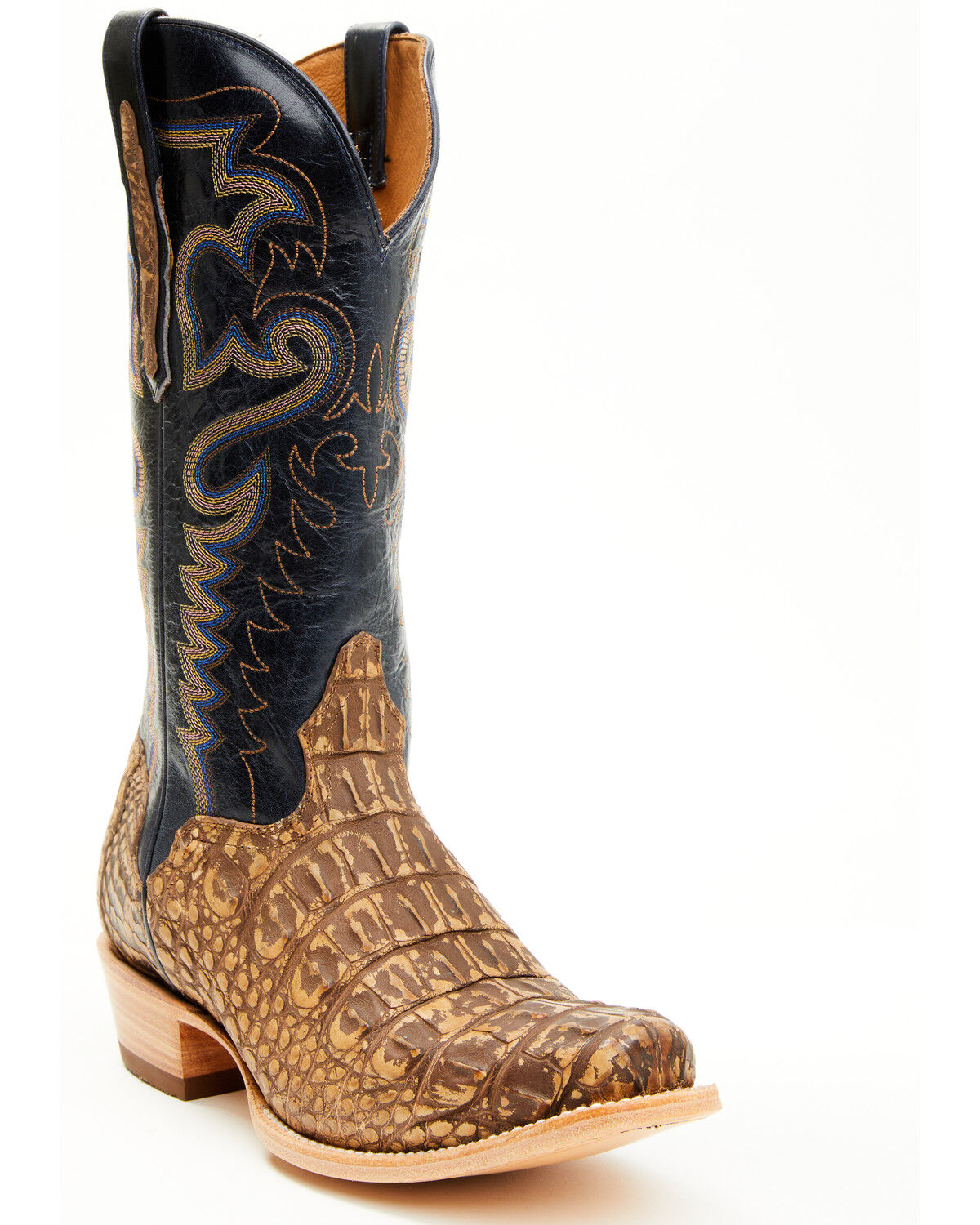 Men's El Dorado Exotic American Alligator Western Boots - Square Toe
