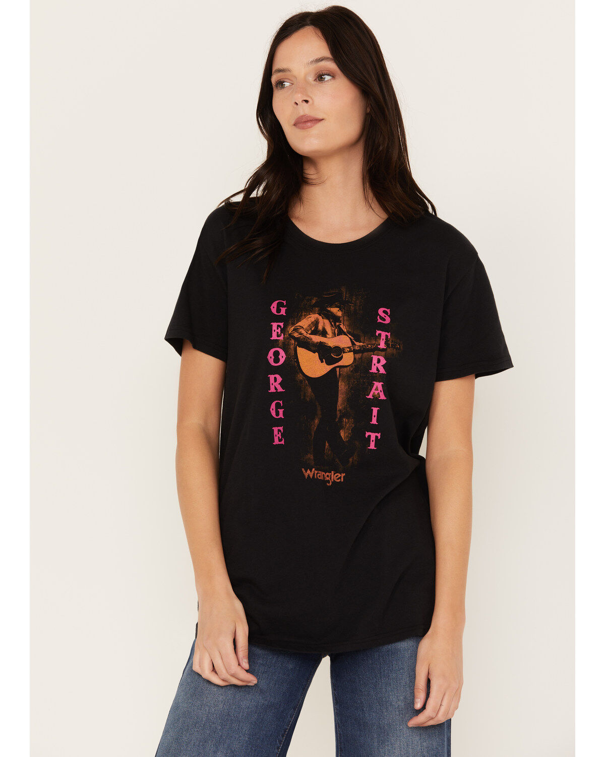 Women's Wrangler George Strait by Short Sleeve Concert Graphic Tee