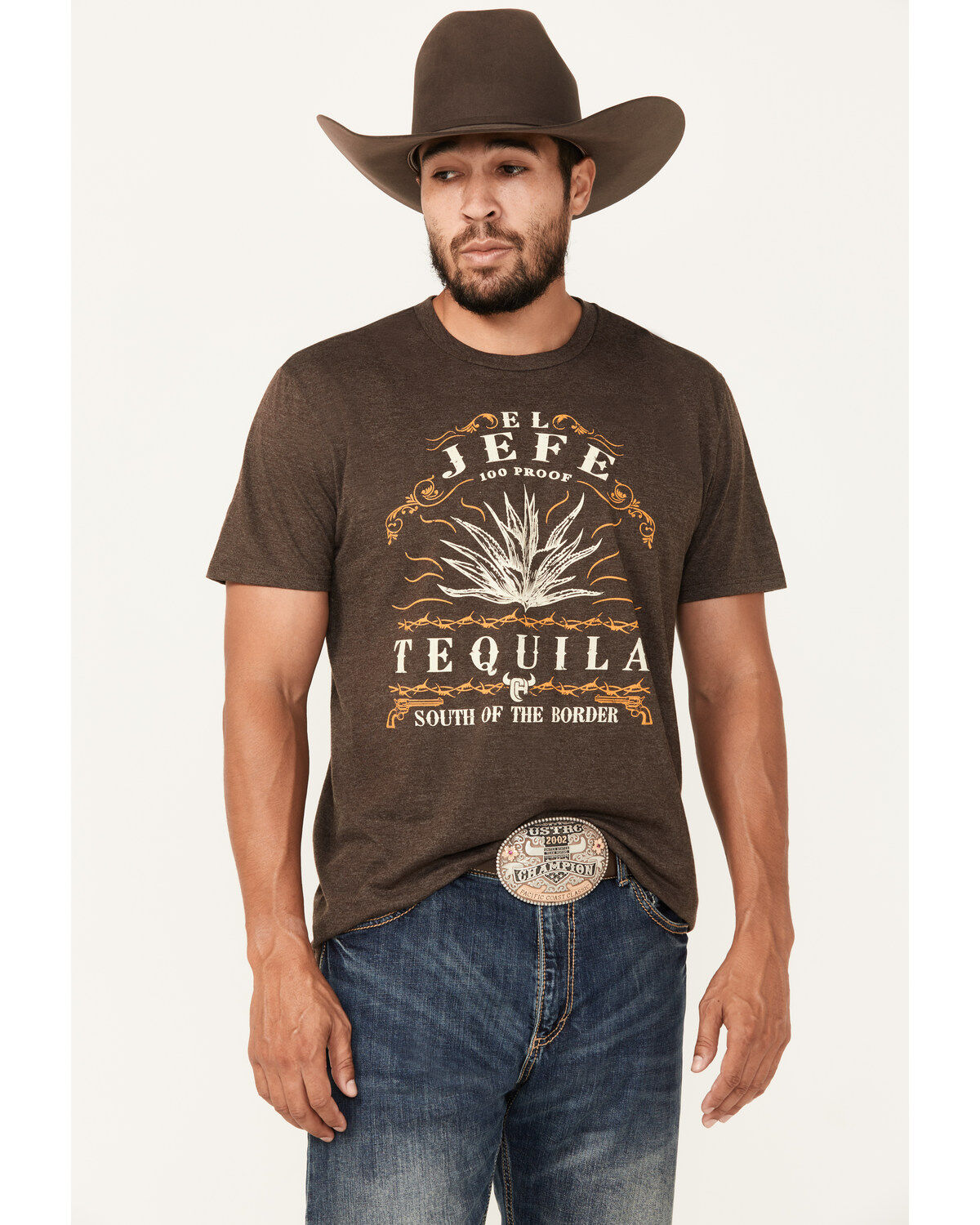 Men's Cowboy Hardware El Jefe Tequila Short Sleeve Graphic T-Shirt
