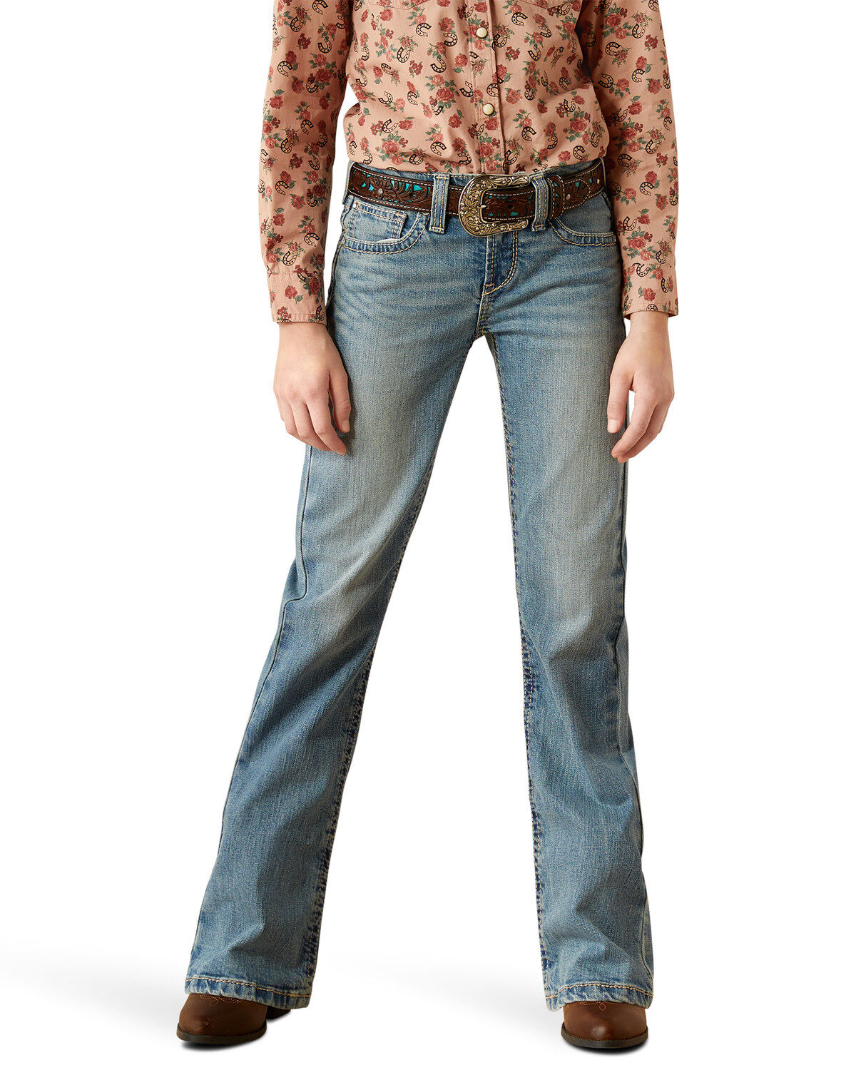 Girls' Ariat Amora Medium Wash Bootcut Denim Jeans