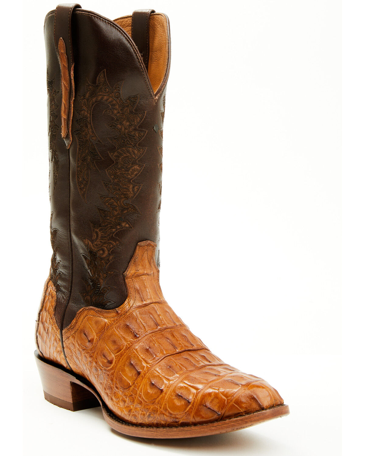 Men's El Dorado Exotic American Alligator Western Boots - Round Toe