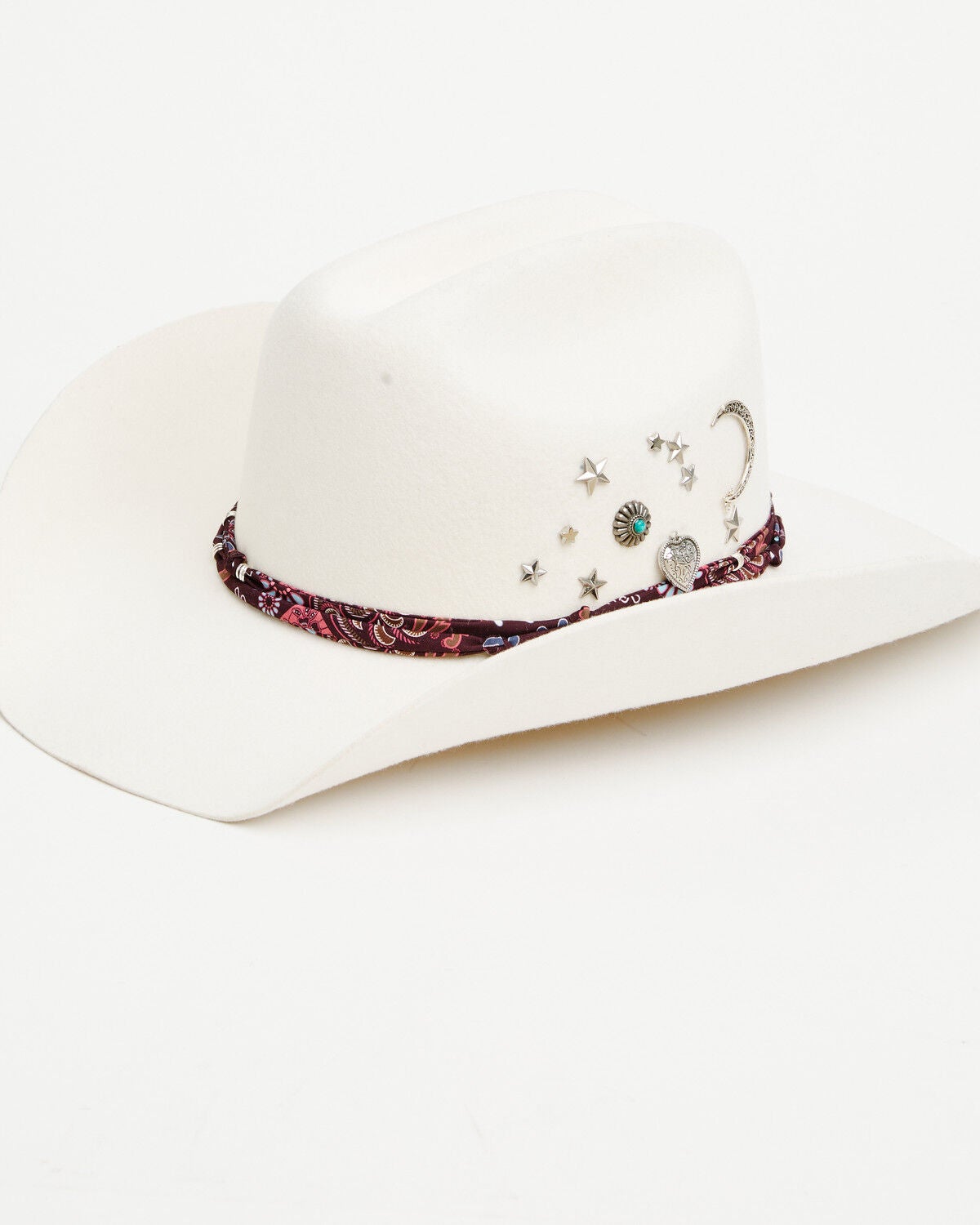 Women's Shyanne Corded Bandana Felt Cowboy Hat