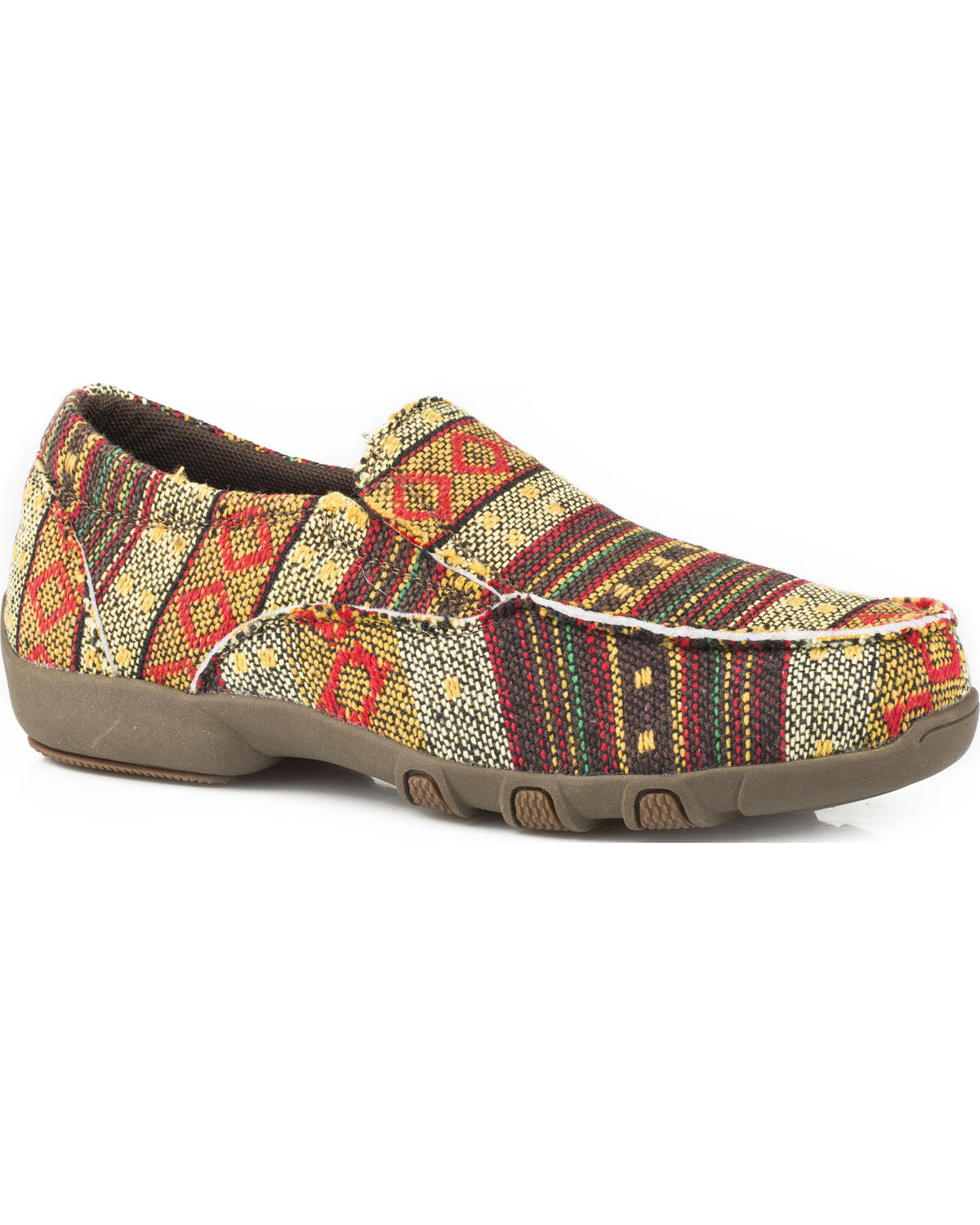 Girls' Roper Johnnie Multicolor Southwestern Driving Mocs - Moc Toe