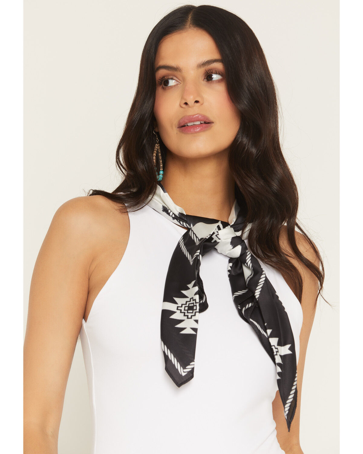 Women's Idyllwind Mona Cow Print Oversized Wild Rag