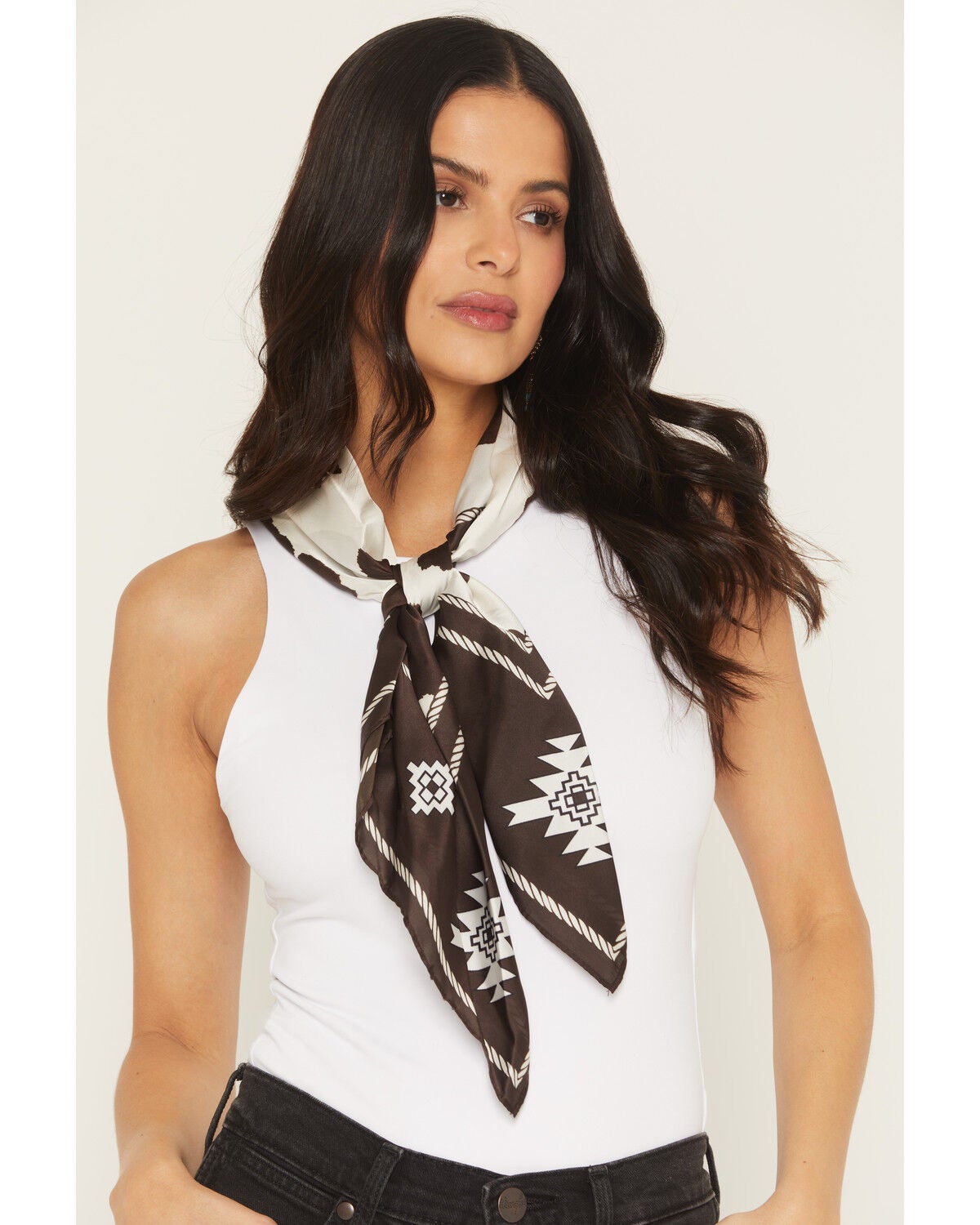 Women's Idyllwind Mona Southwest Cow Print Oversized Wild Rag