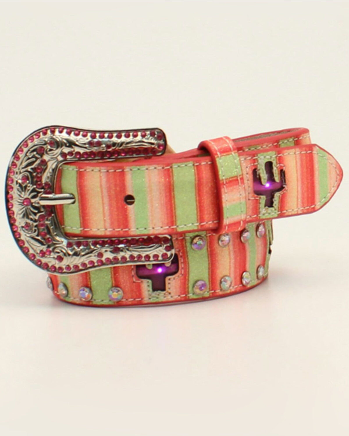 Girls' Angel Ranch M & F Western 3D Belt