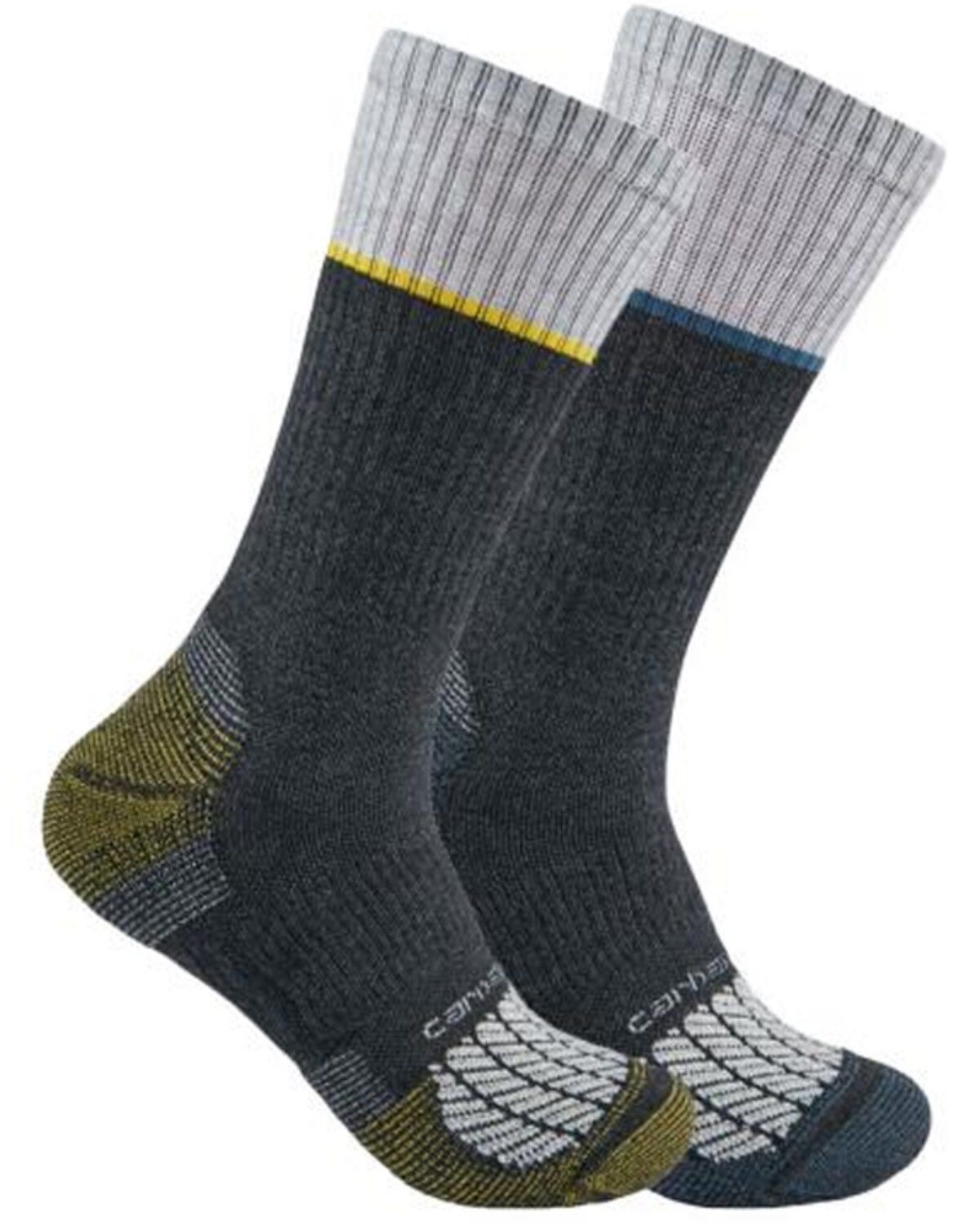 Men's Carhartt Force Midweight Steel Toe Crew Sock - 2-Pack