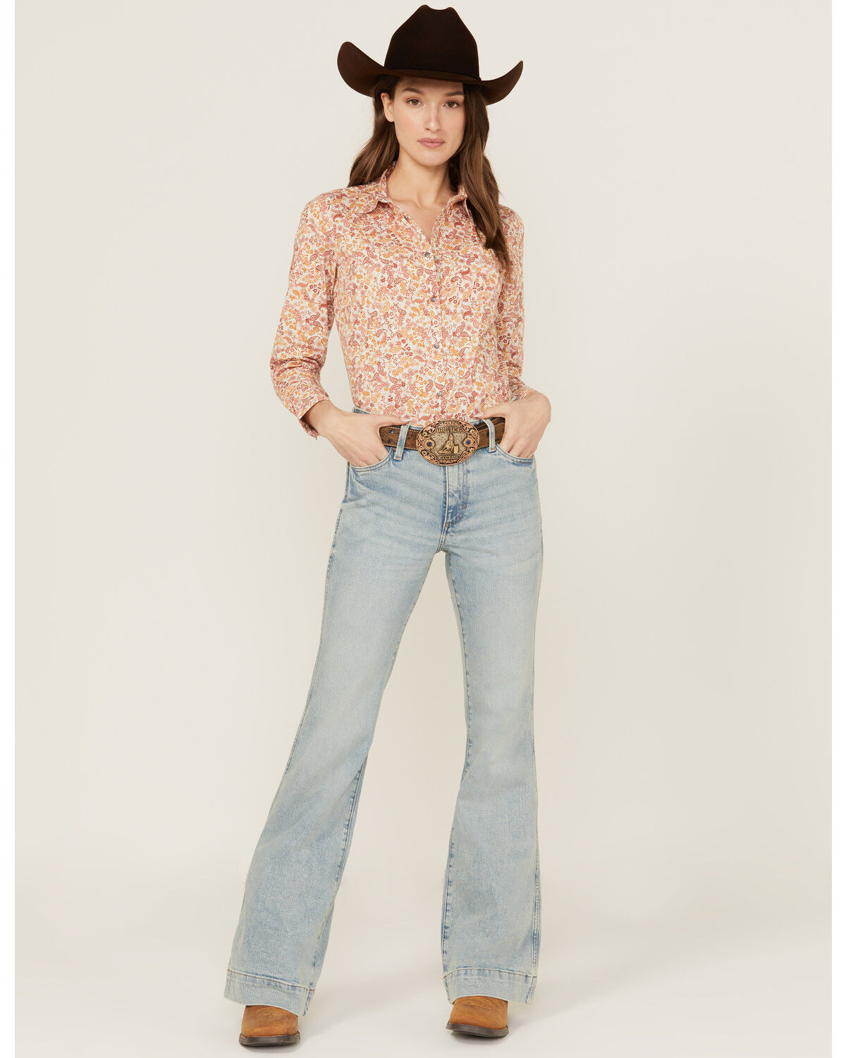 Women's Wrangler Retro Florence Light Wash High Rise Bailey Stretch Tr
