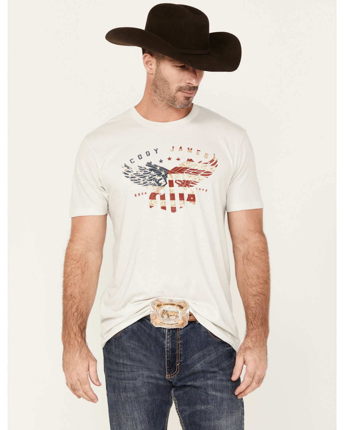 Men's Cody James Born Free Short Sleeve Graphic T-Shirt