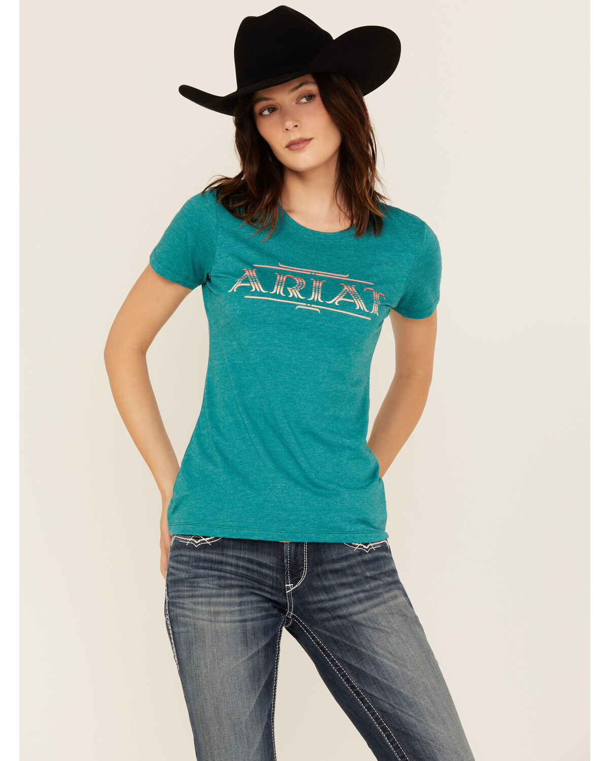 Women's Ariat Serape Logo Short Sleeve Graphic Tee