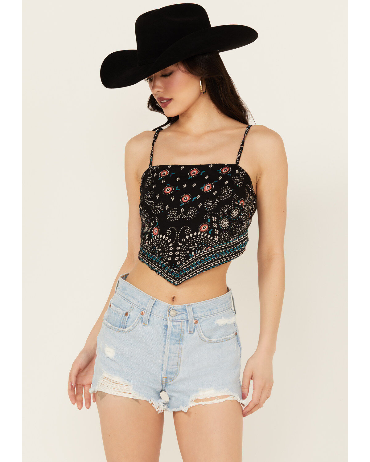 Women's Angie Bandana Print Top