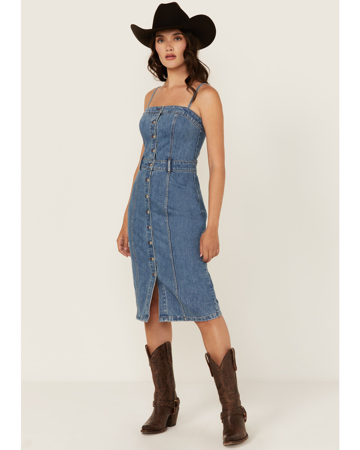 Women's Levi's Denim Bustier Midi Dress