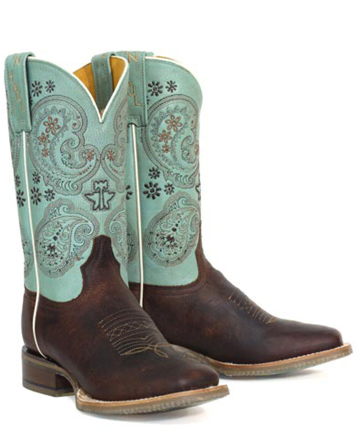 Women's Tin Haul Yee Haw Two Western Boots - Broad Square Toe