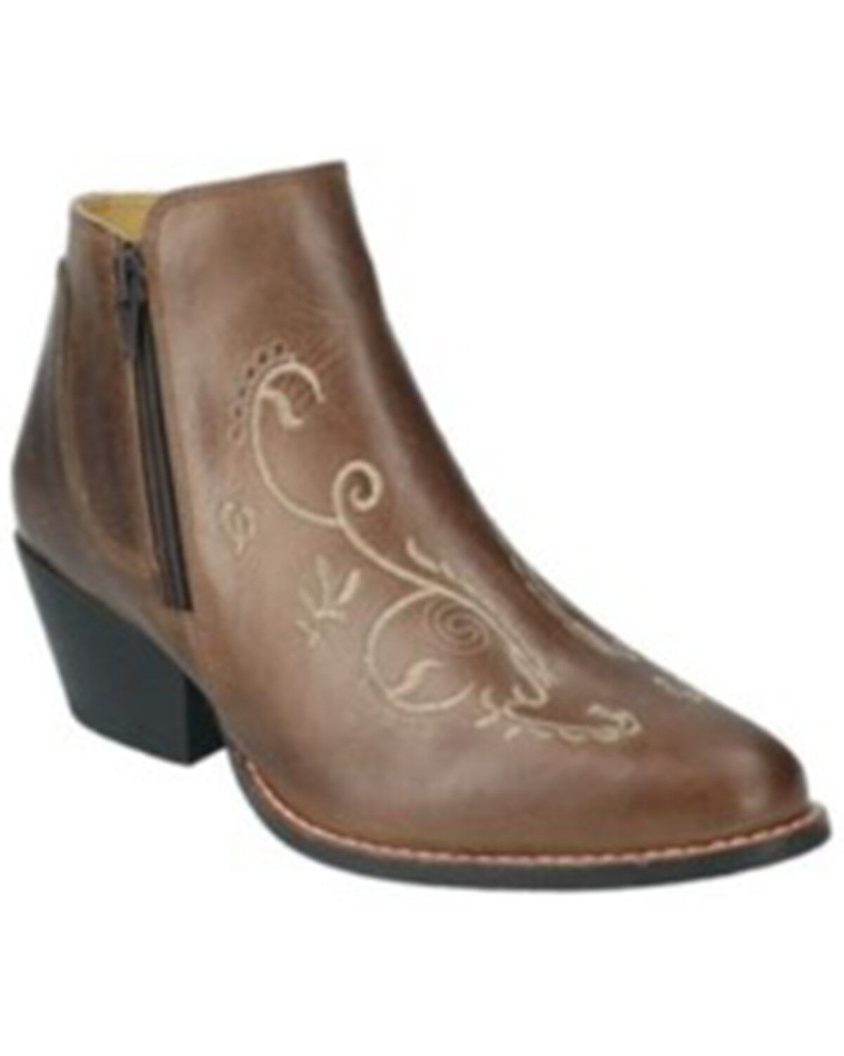 Women's Smoky Mountain Emily Distressed Western Booties - Round Toe