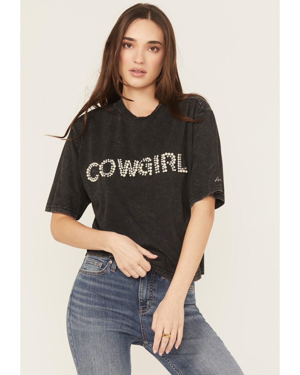 Women's Ariat Cowgirl Short Sleeve Embellished Tee