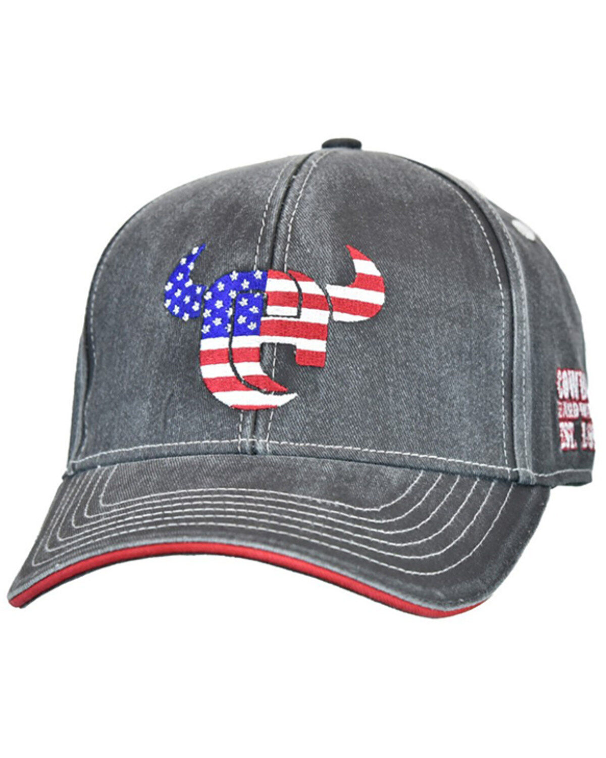 Men's Cowboy Hardware Flag Logo Ball Cap