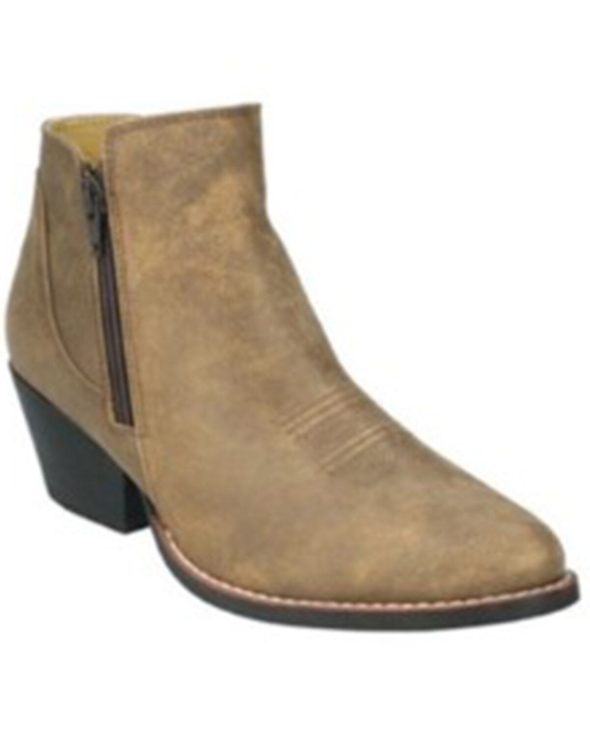 Women's Smoky Mountain Emily Distressed Western Booties - Round Toe