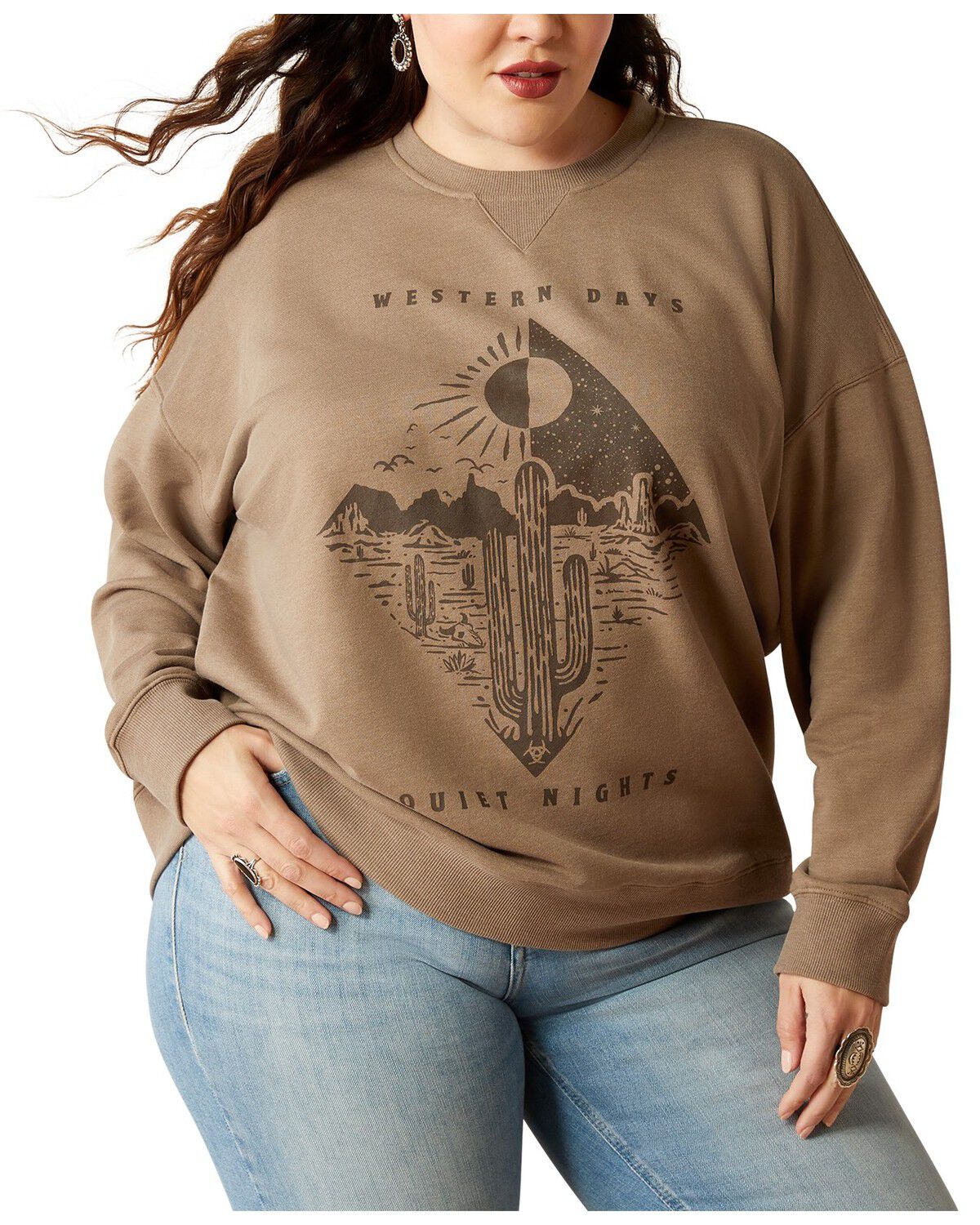 Women's Ariat West Days Graphic Sweatshirt - Plus