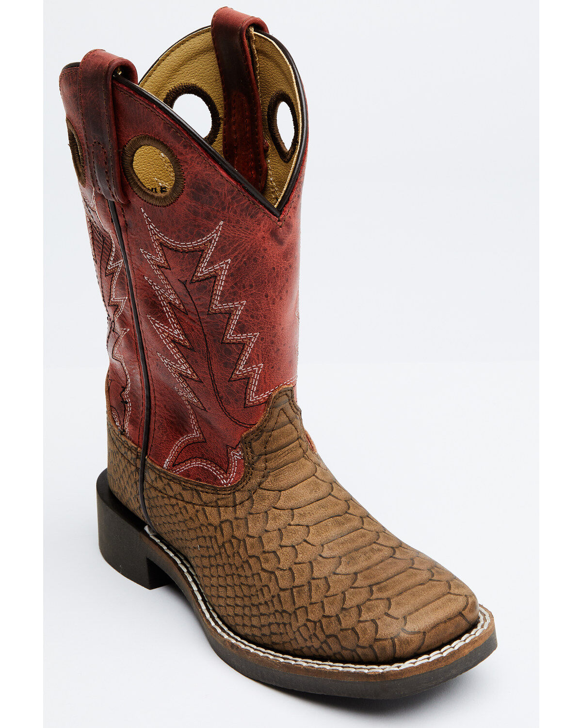 Boys' Cody James Reptile Print Western Boots - Broad Square Toe