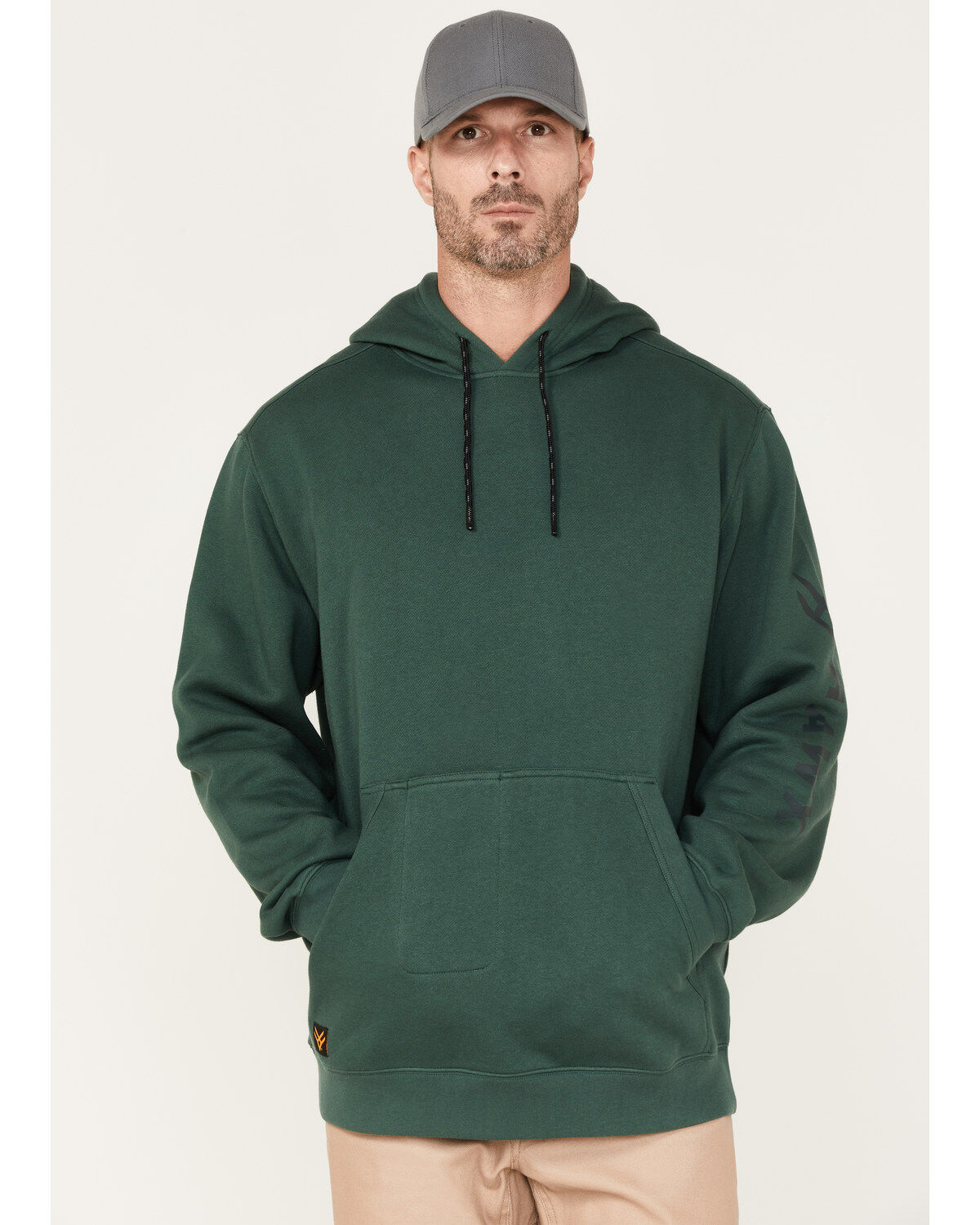 Men's Hawx Primo Logo Graphic Fleece Hooded Work Sweatshirt