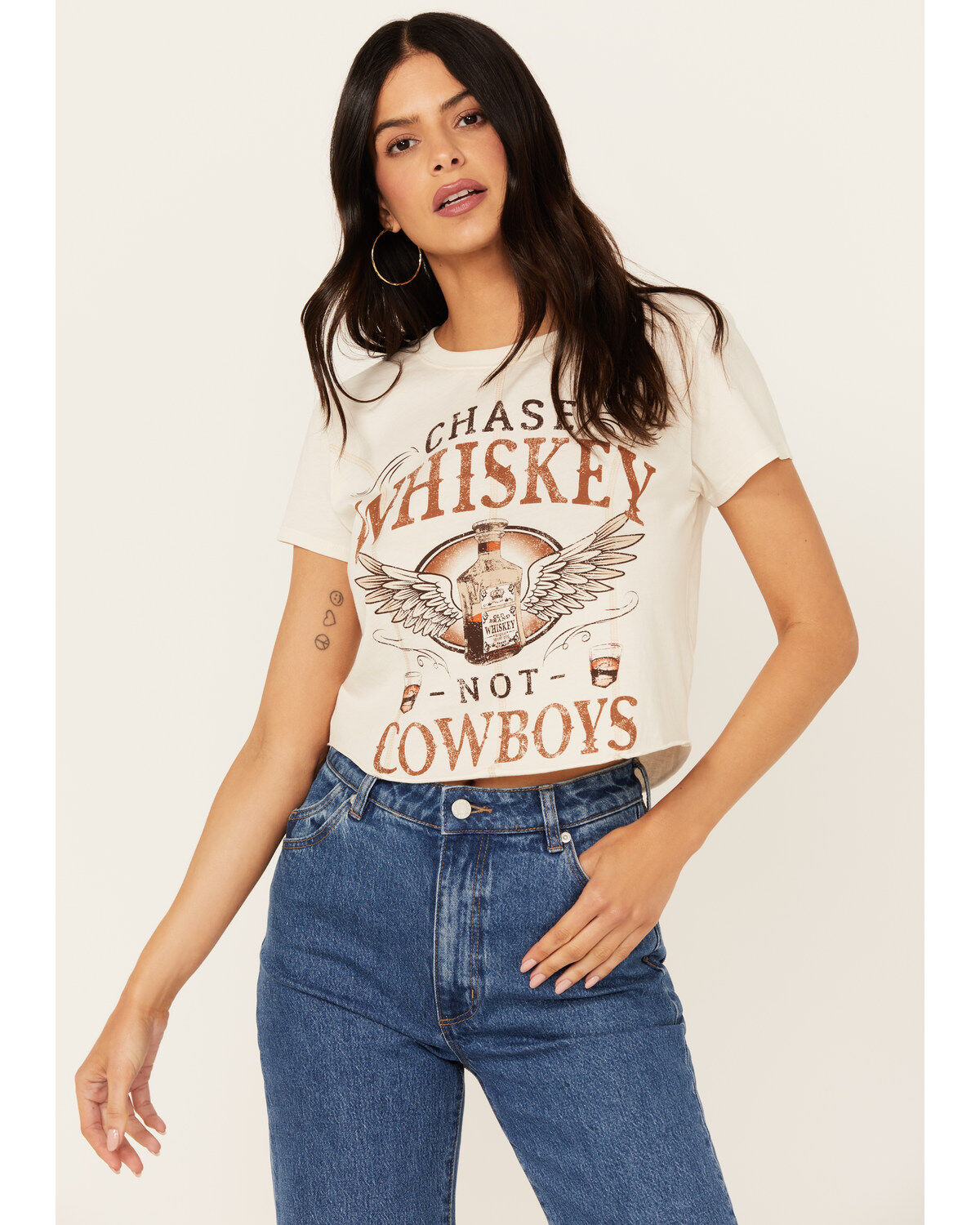 Women's Shyanne Chase Whiskey Not Cowboys Short Sleeve Graphic Tee