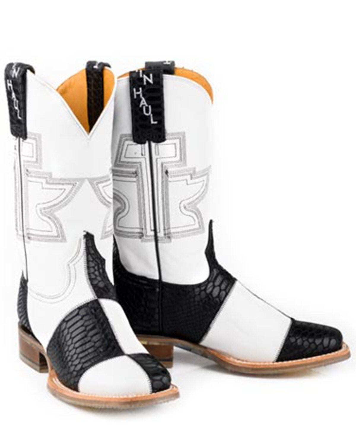 Women's Tin Haul Mondrian Western Boots - Broad Square Toe