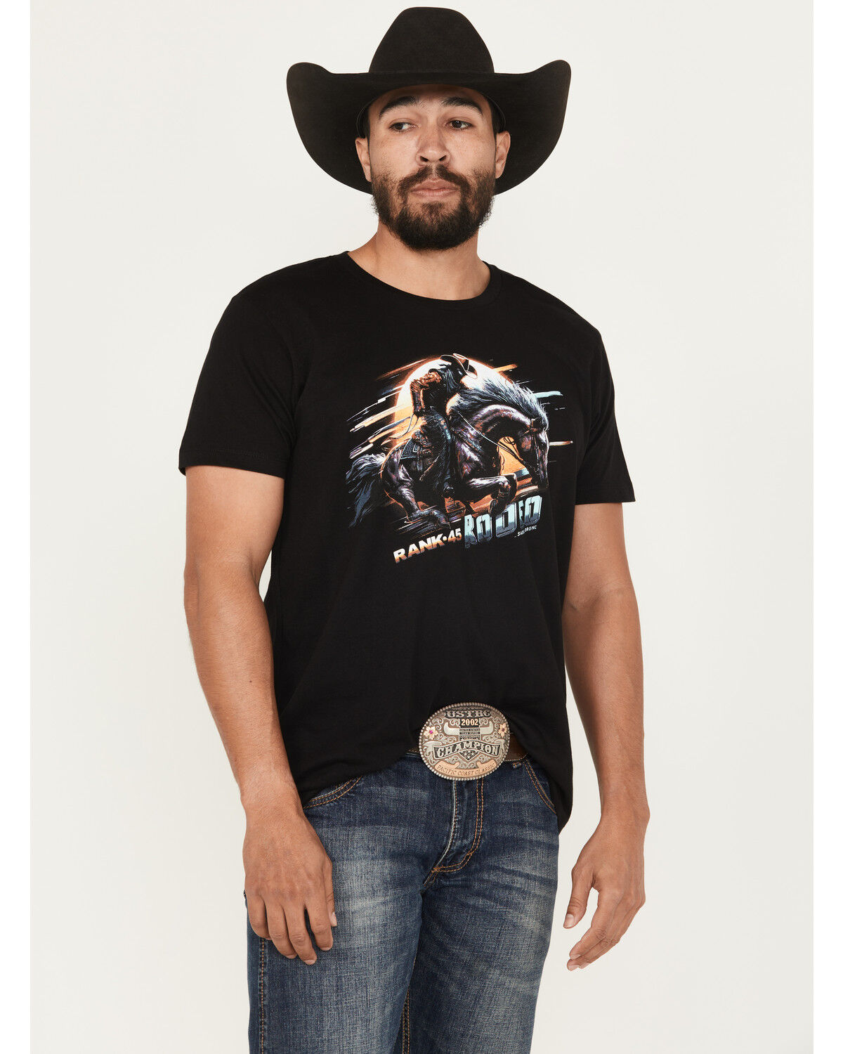 Men's RANK 45 Bronc Lightning Short Sleeve Graphic T-Shirt