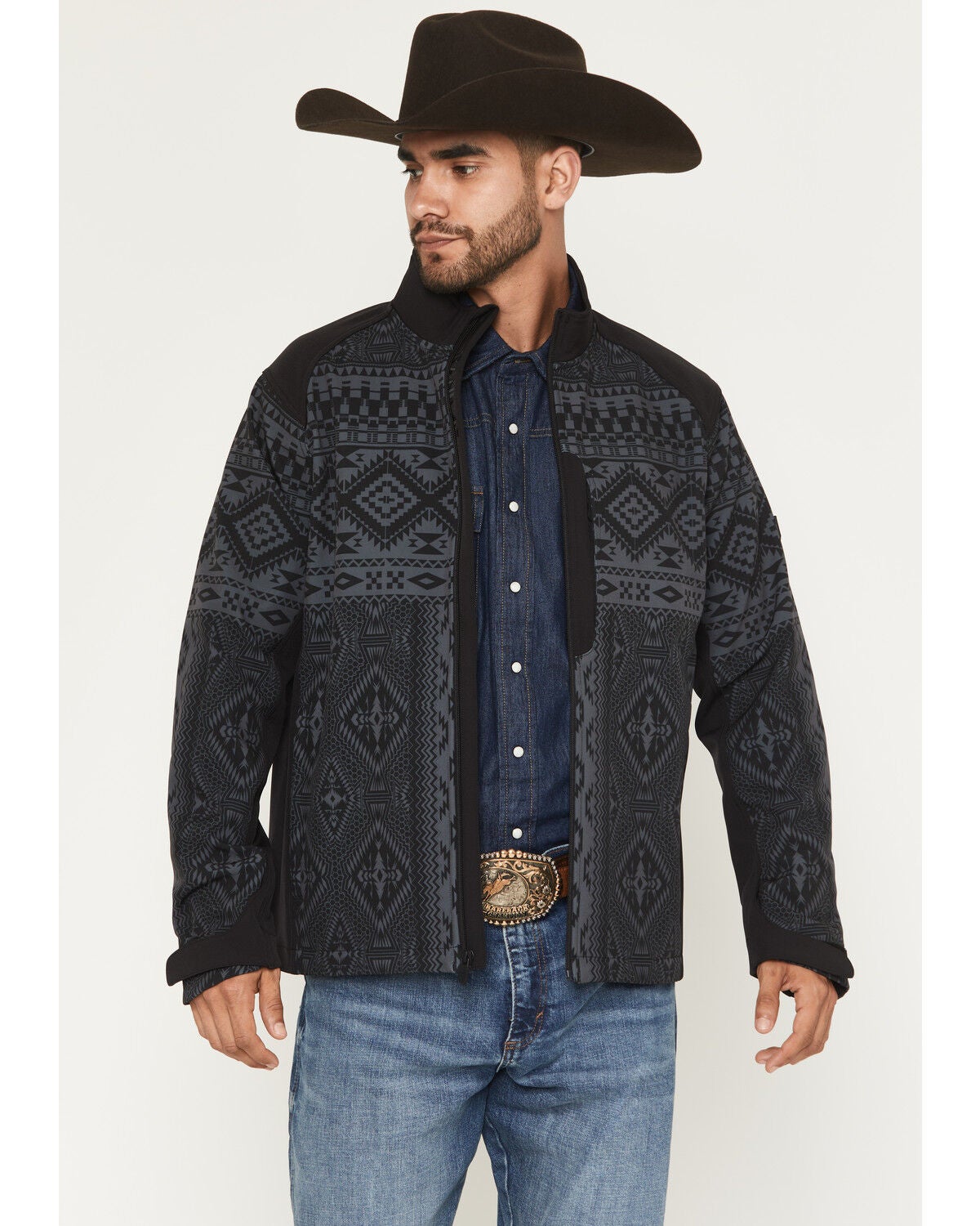 Men's RANK 45 Quintana Southwestern Print Softshell Jacket