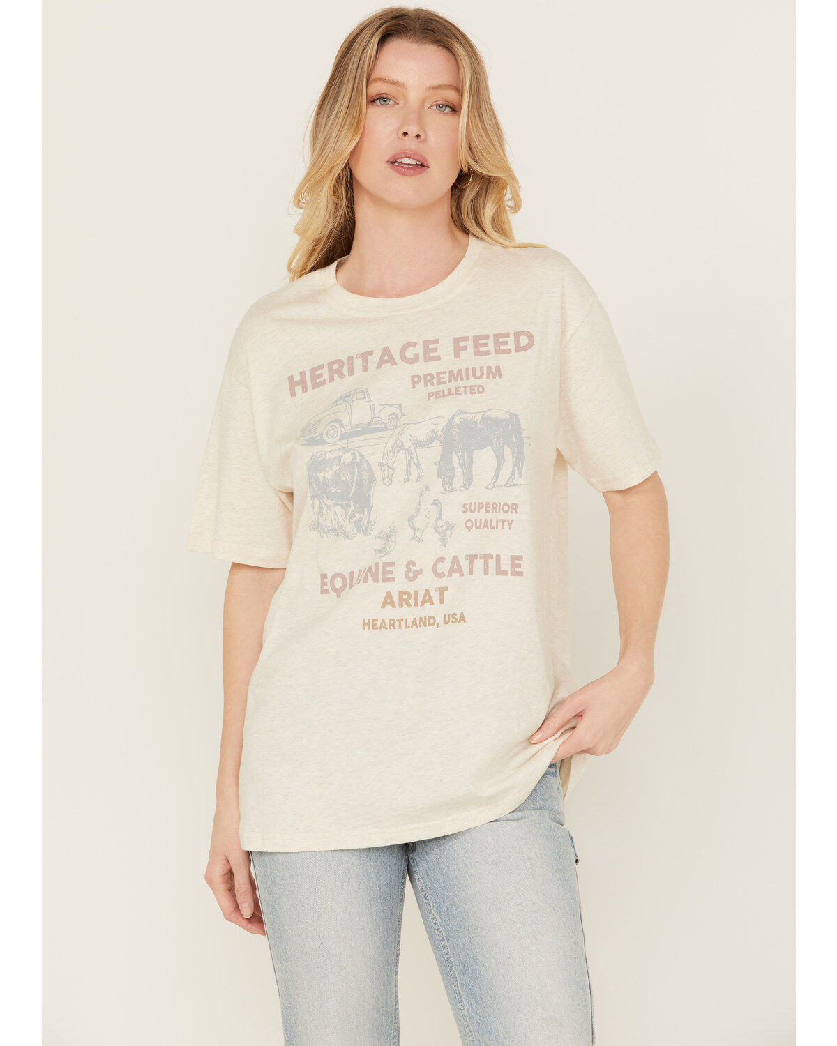 Women's Ariat Feed Short Sleeve Graphic Tee