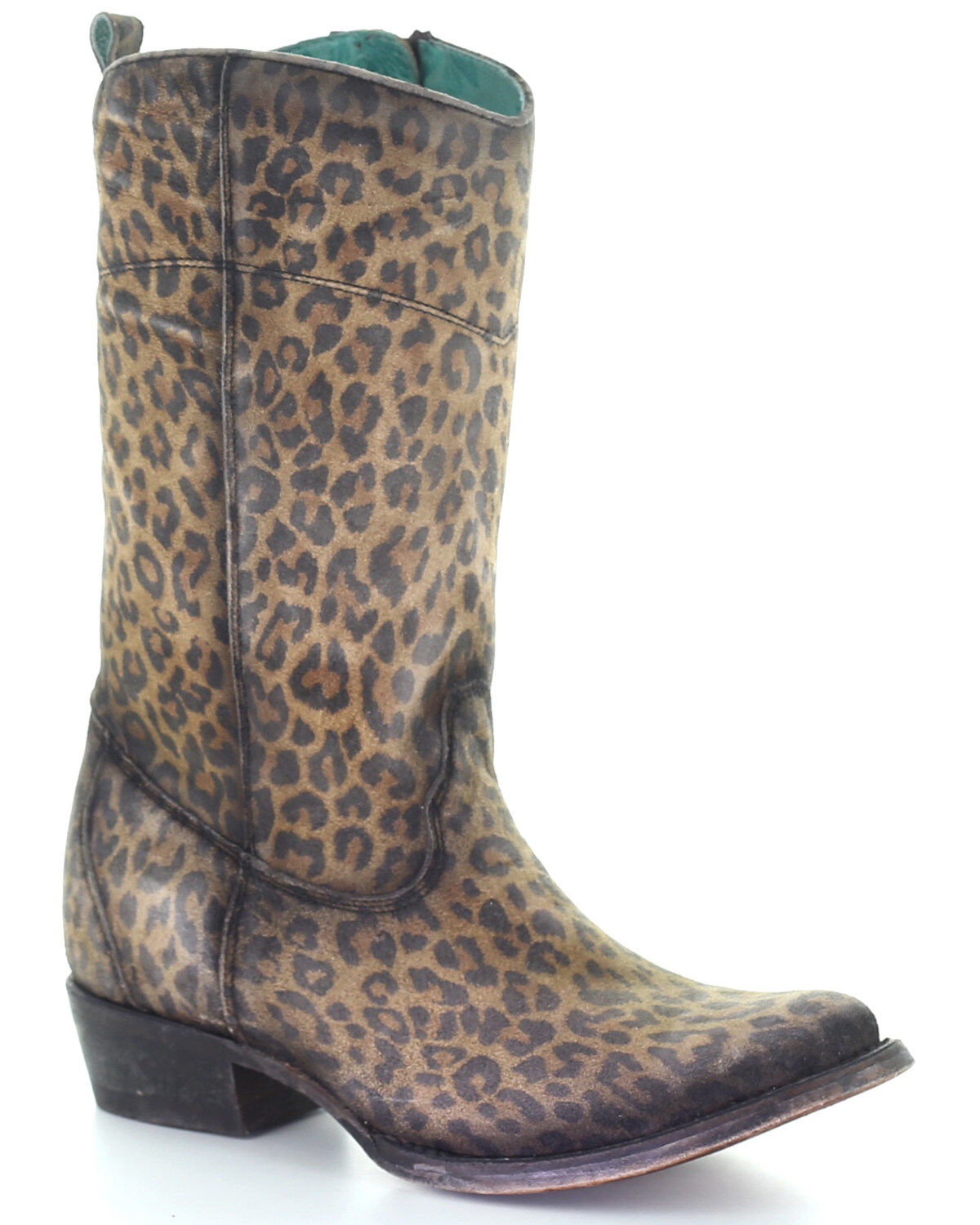 Women's Corral Cheetah Print Western Boots - Round Toe