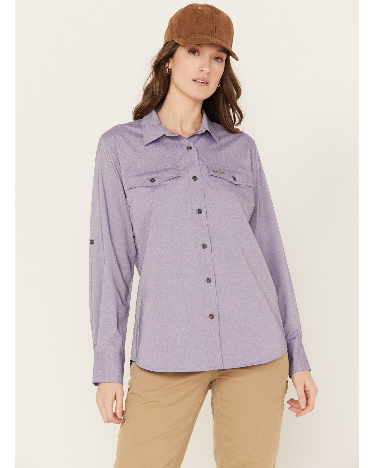 Women's Ariat Rebar VentTEK Long Sleeve Button Down Work Shirt