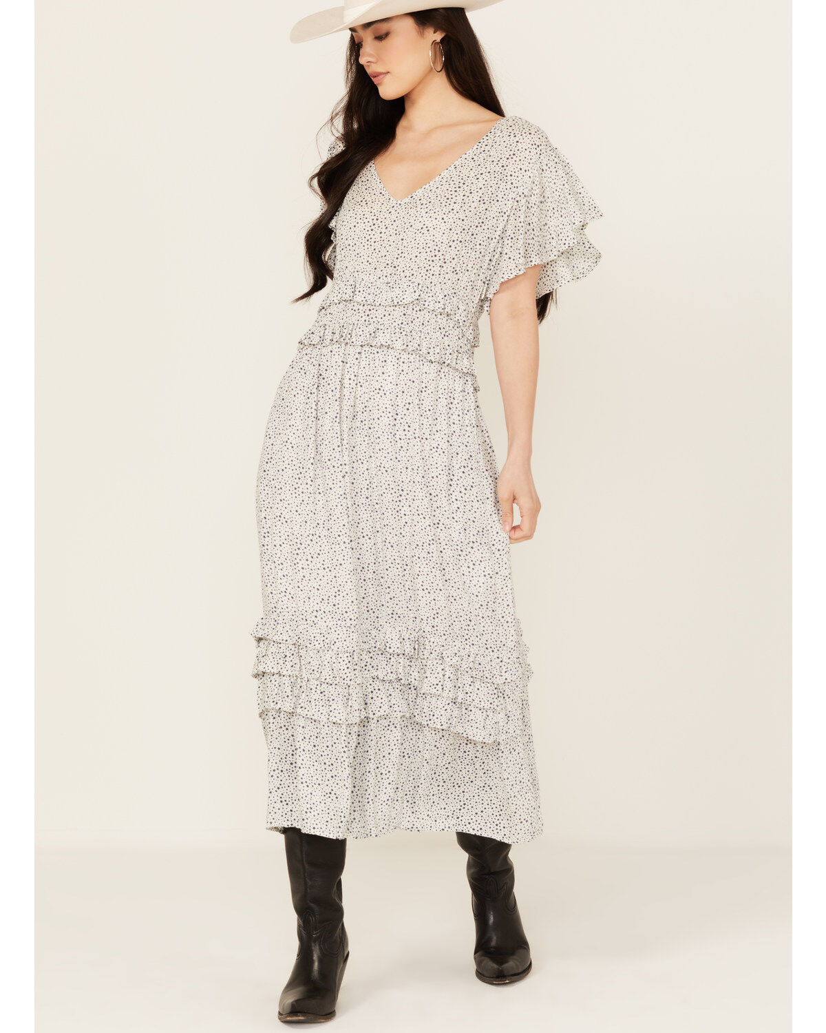 Women's Stetson Herringbone Midi Dress