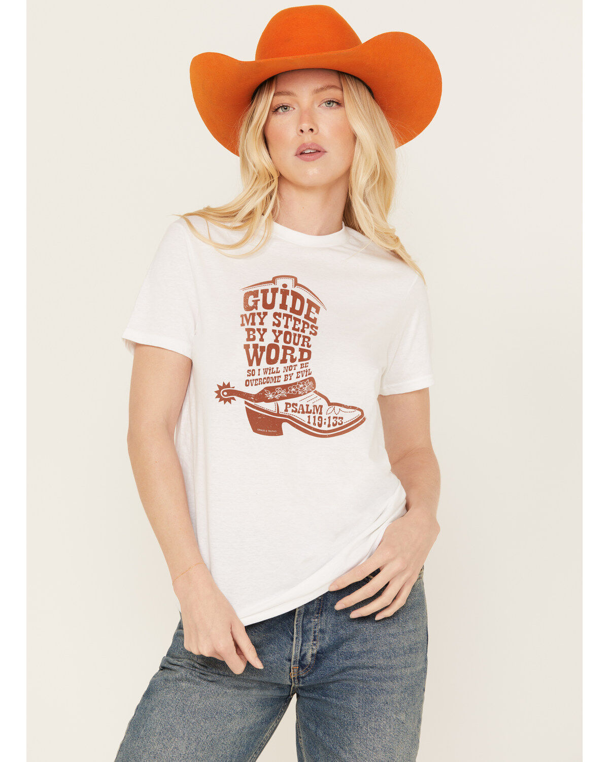 Women's Kerusso Guide My Steps Short Sleeve Graphic Tee