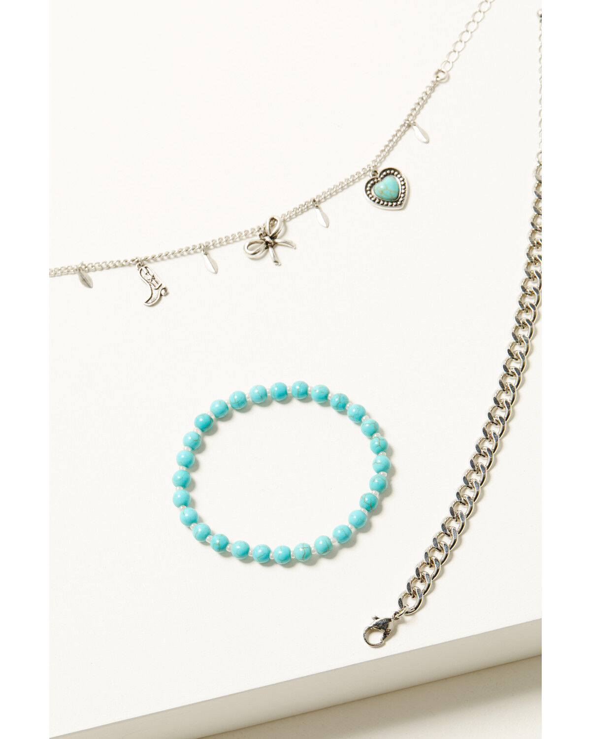 Women's Shyanne Bead and Charm Bracelet Set - 3 Piece