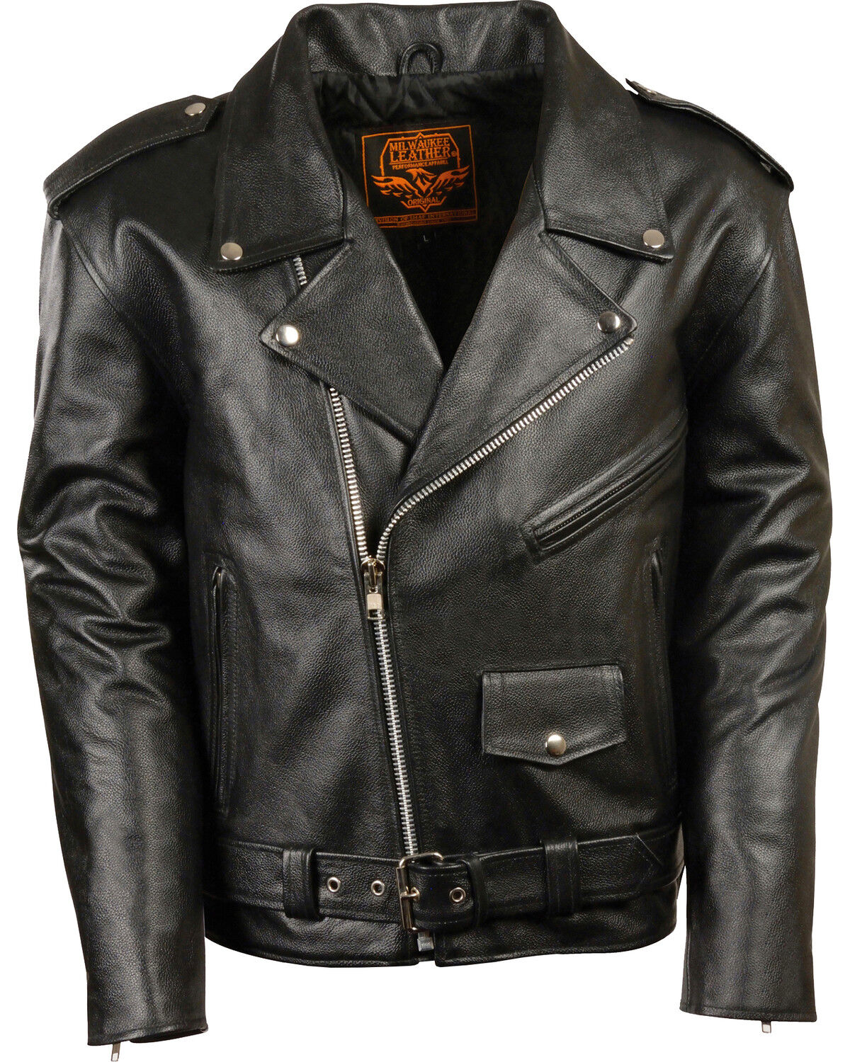 Men's Milwaukee Leather Classic Police Style M/C Jacket