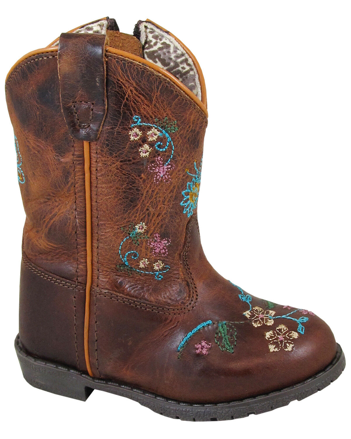 Girls' Smoky Mountain Toddler Florence Western Boots - Round Toe