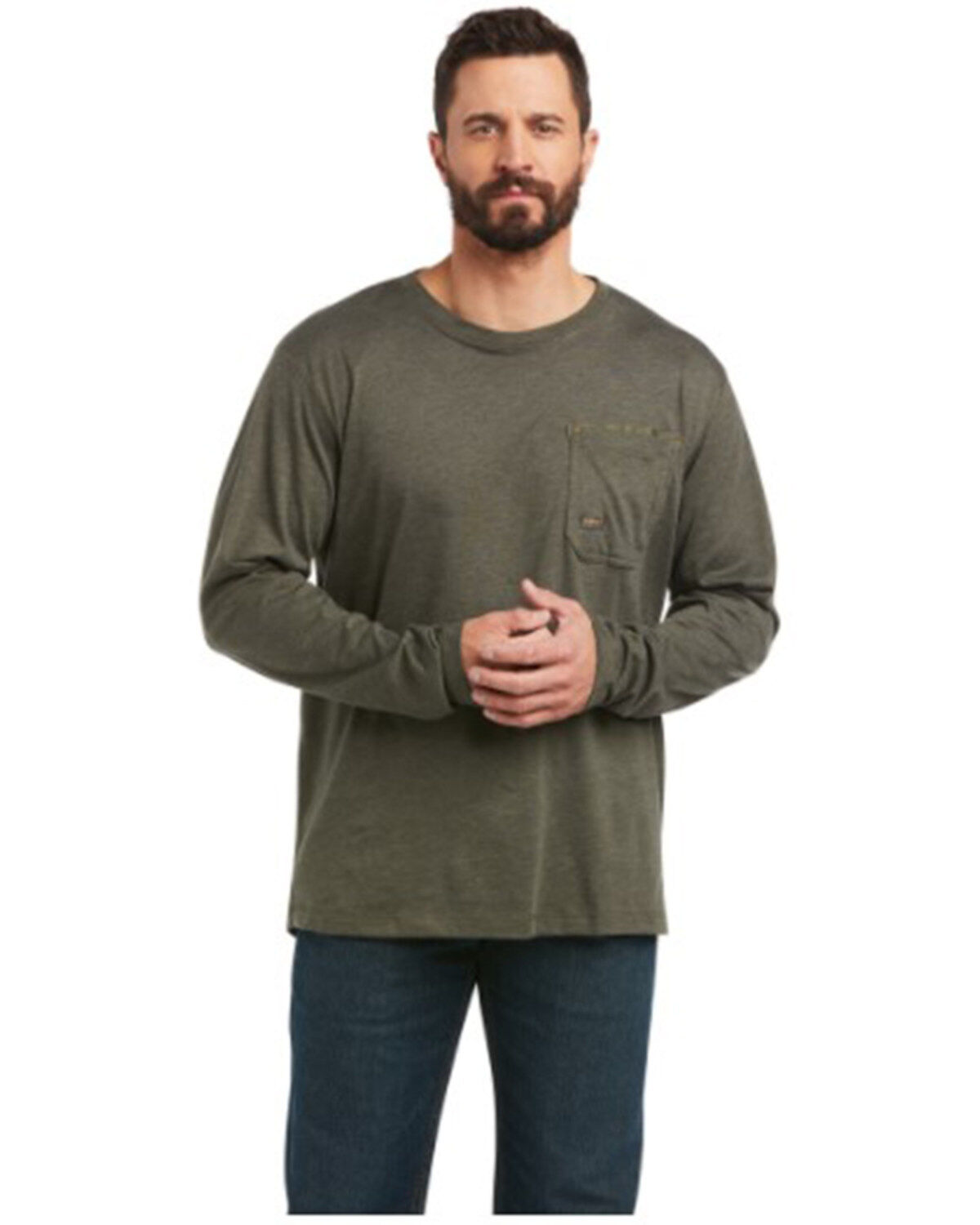 Men's Ariat Rebar Workman American Flag Graphic Work Shirt