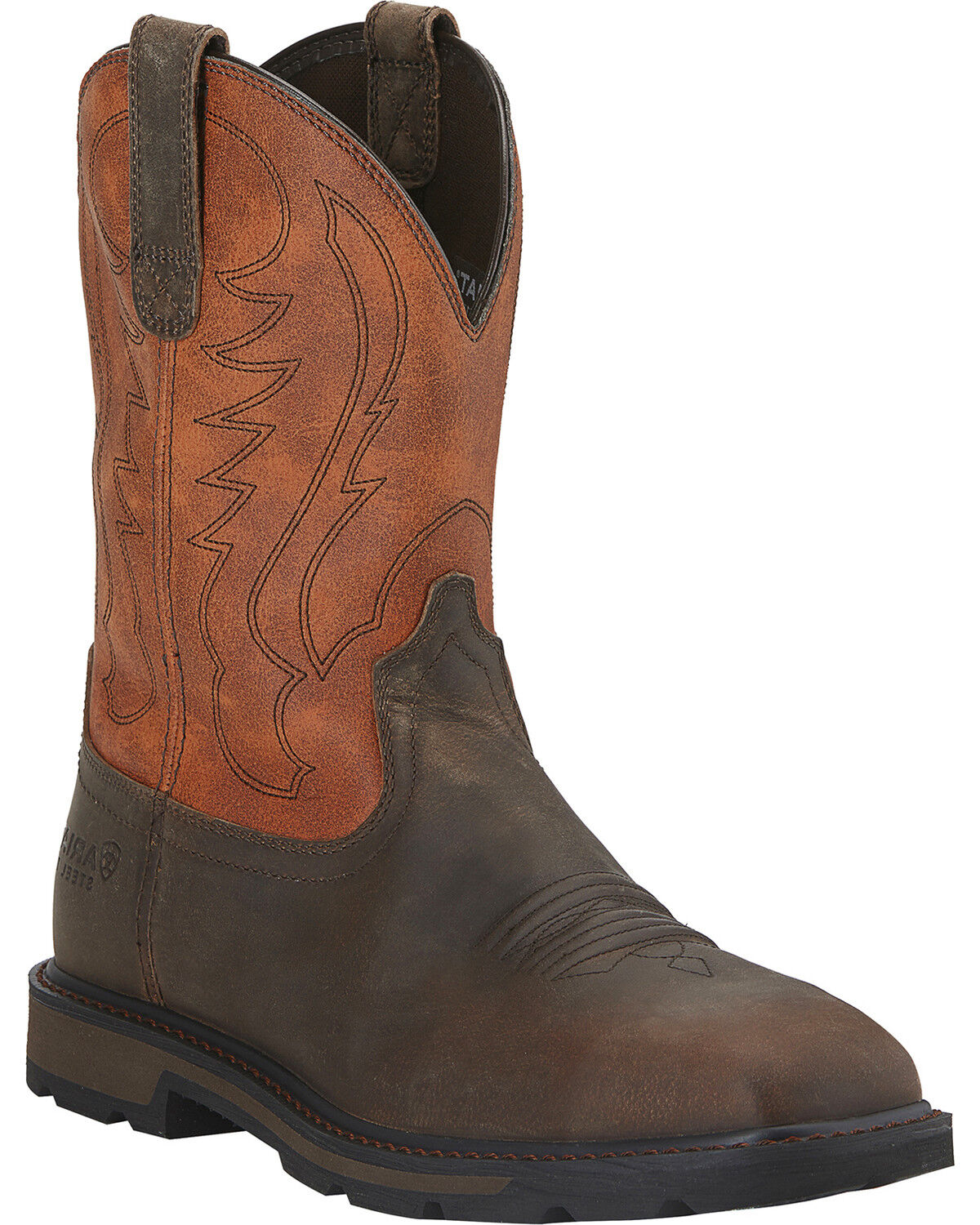Men's Ariat Groundbreaker Work Boots - Steel Toe