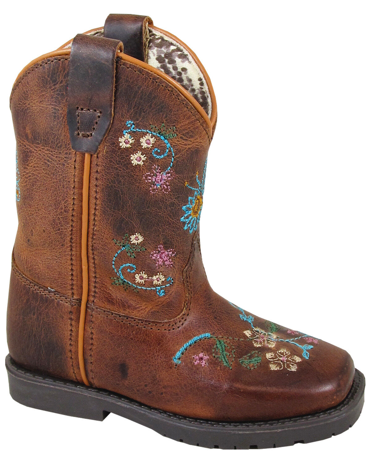 Girls' Smoky Mountain Toddler Floralie Western Boots - Broad Square To