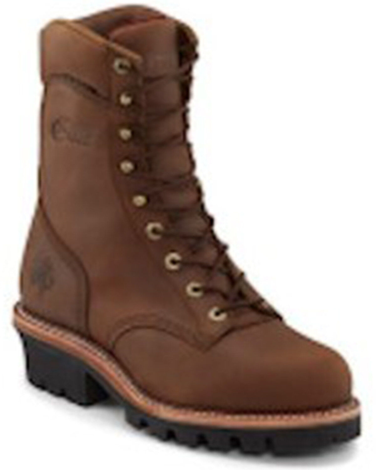 Men's Chippewa Lace-Up Waterproof Logger Work Boots - Steel Toe