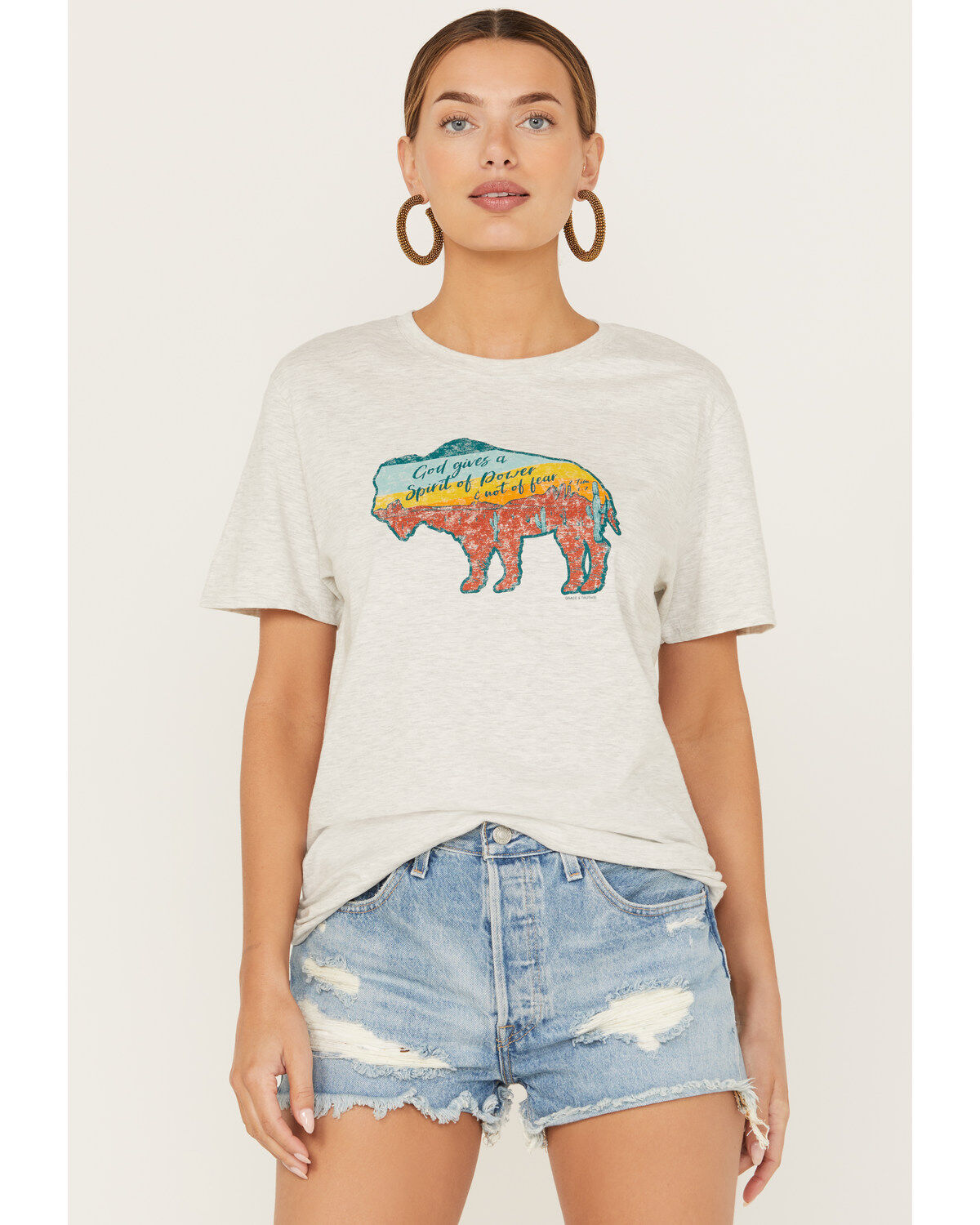 Women's Kerusso Bison Short Sleeve Graphic Tee