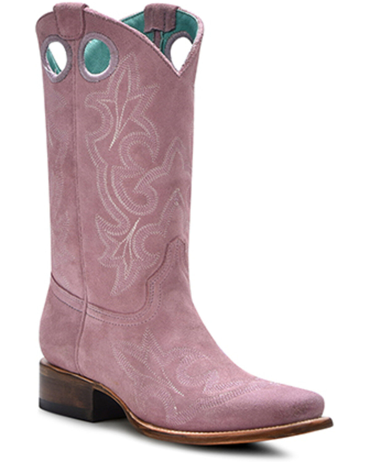 Girls' Corral Suede Western Boots - Square Toe
